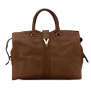 Yves Saint Laurent Vintage Pre-owned Laeder handvskor Brown, Dam