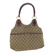 Gucci Vintage Pre-owned Canvas handvskor Beige, Dam