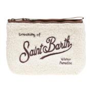 MC2 Saint Barth Teddy Broderad Aline W Clutch Beige, Dam