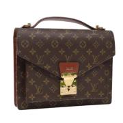 Louis Vuitton Vintage Pre-owned Canvas handvskor Brown, Dam