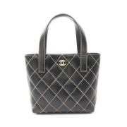 Chanel Vintage Pre-owned Laeder handvskor Black, Dam