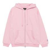 Rassvet Zip Hoodie med Logodetalj Pink, Herr