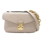 Louis Vuitton Vintage Pre-owned Laeder crossbodyvskor White, Dam