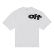 Off White Kortärmad Crew Neck T-shirt White, Herr