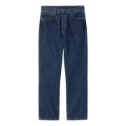 Carhartt Wip Avslappnad rak passform denimbyxor Blue, Herr