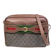 Gucci Vintage Pre-owned Canvas gucci-vskor Brown, Dam