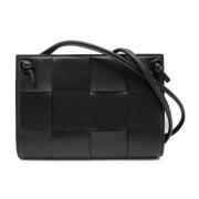 Bottega Veneta Vintage Pre-owned Laeder crossbodyvskor Black, Dam