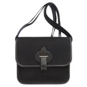 Hermès Vintage Pre-owned Canvas axelremsvskor Black, Unisex