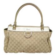 Gucci Vintage Pre-owned Canvas gucci-vskor Beige, Dam