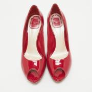 Dior Vintage Pre-owned Tyg klackskor Red, Dam