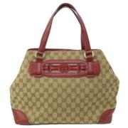 Gucci Vintage Pre-owned Canvas axelremsvskor Brown, Dam