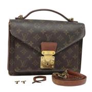 Louis Vuitton Vintage Pre-owned Canvas handvskor Brown, Dam