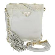 Prada Vintage Pre-owned Nylon prada-vskor White, Dam