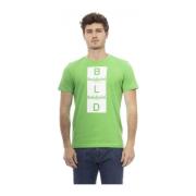 Baldinini Casual Rund Hals Kortärmad T-shirt Green, Herr