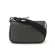 Bvlgari Vintage Pre-owned Canvas crossbodyvskor Gray, Dam