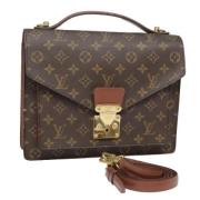 Louis Vuitton Vintage Pre-owned Canvas handvskor Brown, Dam