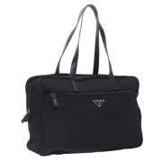 Prada Vintage Pre-owned Nylon prada-vskor Black, Dam