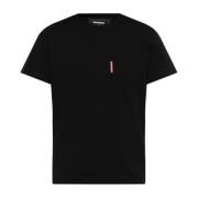 Dsquared2 T-shirt med ficka Black, Dam