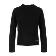 Jil Sander Svart polyesterblandad sweatshirt Black, Herr