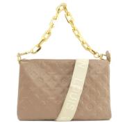 Louis Vuitton Vintage Pre-owned Laeder louis-vuitton-vskor Beige, Dam