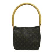 Louis Vuitton Vintage Pre-owned Canvas axelremsvskor Brown, Dam