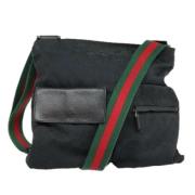 Gucci Vintage Pre-owned Canvas gucci-vskor Black, Dam