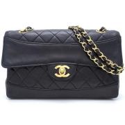 Chanel Vintage Pre-owned Laeder axelremsvskor Black, Dam