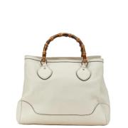 Gucci Vintage Pre-owned Laeder handvskor White, Dam