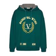 Valentino Stilren Sweatshirt för Män Green, Herr