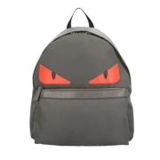 Fendi Vintage Pre-owned Canvas ryggsckar Gray, Herr