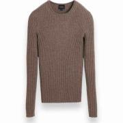 Birgitte Herskind Merinoullstickad blus Brown, Dam