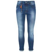 YES ZEE Slim Fit Denim Jeans Blue, Herr