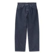 Carhartt Wip Denim Landon Pant med Abrasive Tvätt Blue, Herr