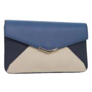 Fendi Vintage Pre-owned Laeder kuvertvskor Blue, Dam