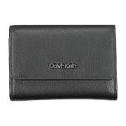 Calvin Klein Damplånbok Svart Rfid Dragkedja Stängning Black, Dam