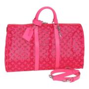 Louis Vuitton Vintage Pre-owned Canvas handvskor Pink, Dam