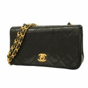 Chanel Vintage Pre-owned Laeder axelremsvskor Black, Dam