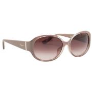 Salvatore Ferragamo Pre-owned Pre-owned Glas solglasgon Beige, Dam