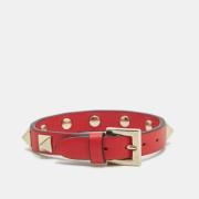 Valentino Vintage Pre-owned Laeder armband Red, Dam