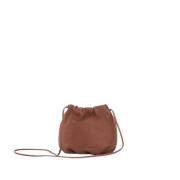 Malababa Läder Crossbody Väska Brown, Dam