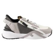 Fendi Modernt Grå Flow Sneakers Gray, Dam