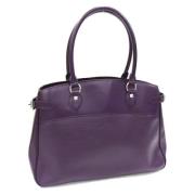 Louis Vuitton Vintage Pre-owned Laeder totevskor Purple, Dam