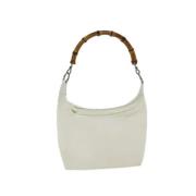 Gucci Vintage Pre-owned Nylon gucci-vskor White, Dam