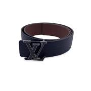 Louis Vuitton Vintage Pre-owned Laeder skrp Blue, Dam