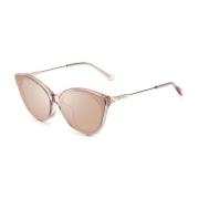 Jimmy Choo Rosa Metall Solglasögon med Degraded Linser Pink, Dam