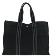 Hermès Vintage Pre-owned Canvas handvskor Black, Dam