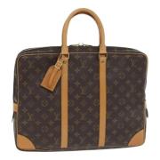 Louis Vuitton Vintage Pre-owned Canvas portfljer Brown, Dam