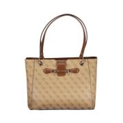 Guess Beige Handväska Polyeten | Stiligt Modell Beige, Dam