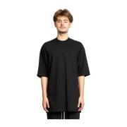 Rick Owens Svart Oversized Jumbo T-shirt Black, Herr