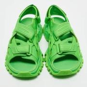 Balenciaga Vintage Pre-owned Gummi sandaler Green, Herr